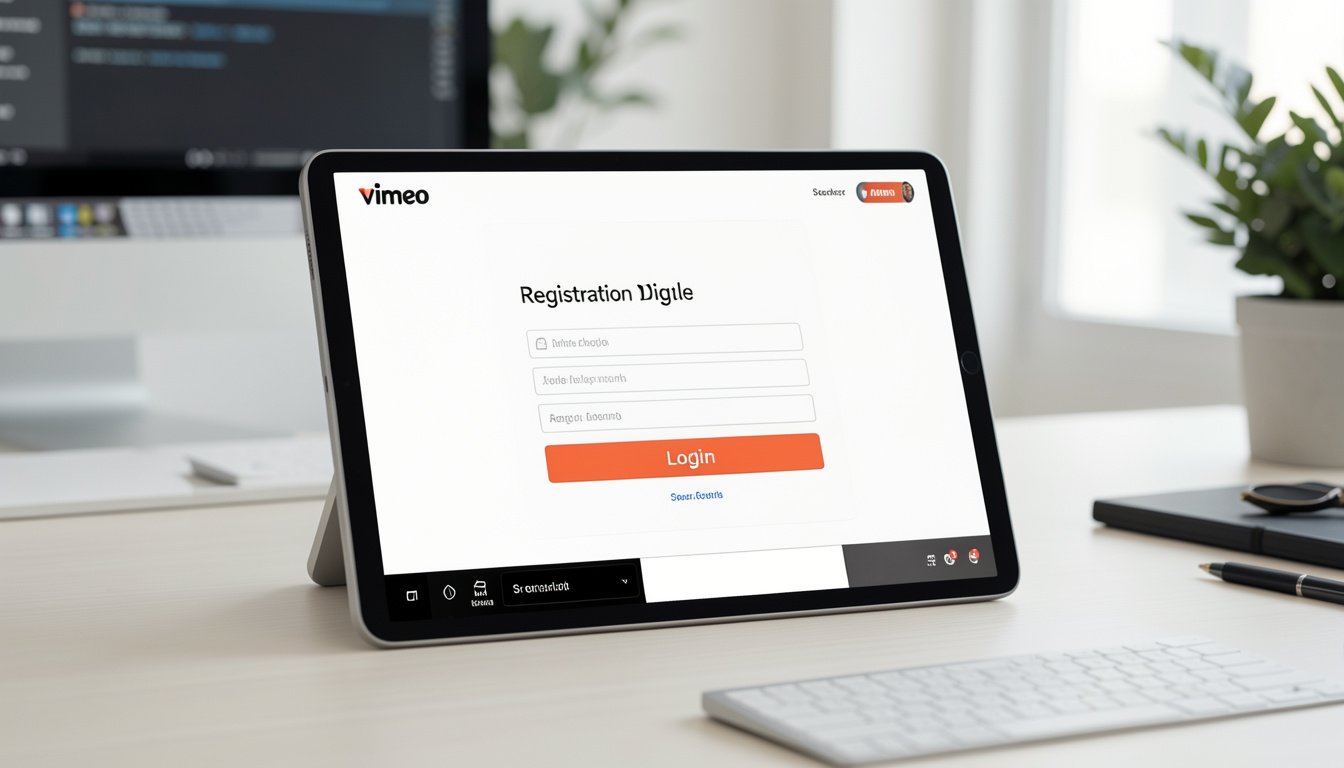 vimeo login page