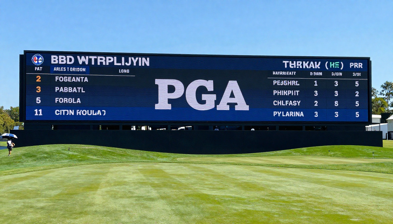 pga leaderboard this weekend