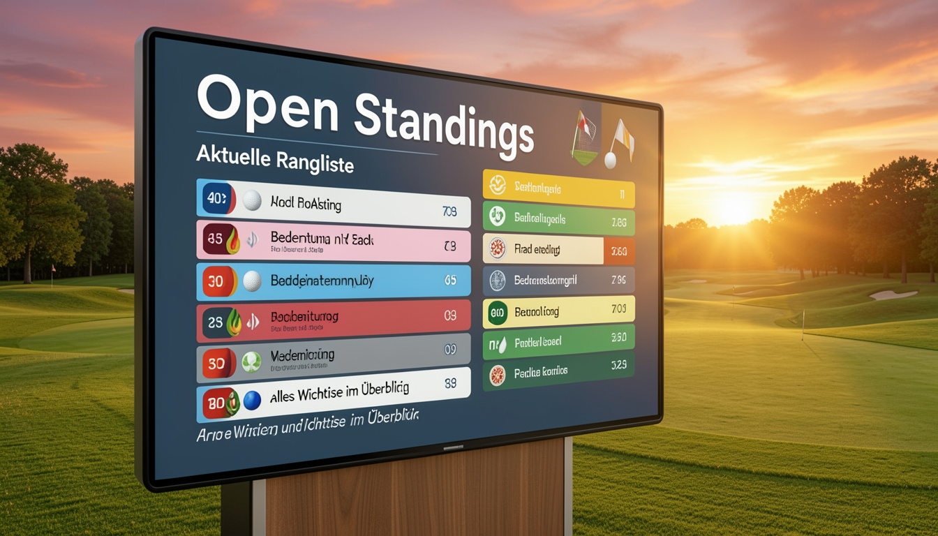 the open standings